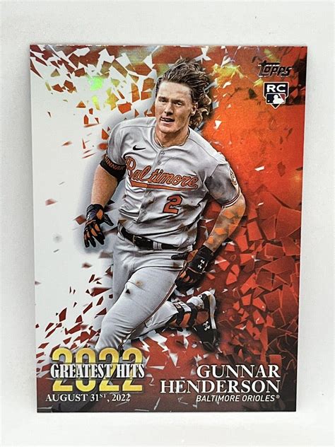 Mavin 2023 Topps Series 1 GUNNAR HENDERSON RC 2022 Greatest Hits