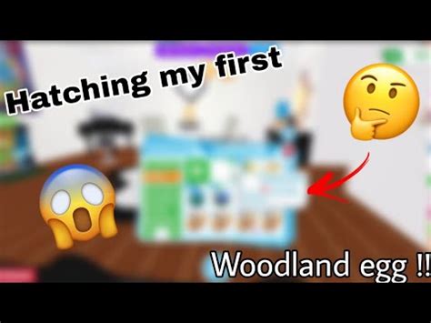 Hatching My First Woodland Egg Adopt Me Youtube