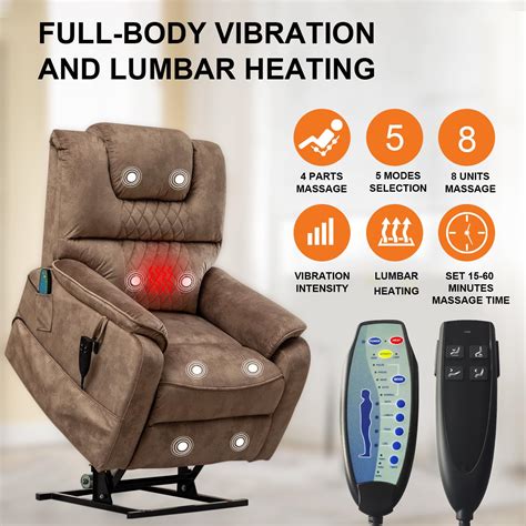 LUSPAZ Large Power Lift Recliner Chair For Elderly Dual OKIN Motor