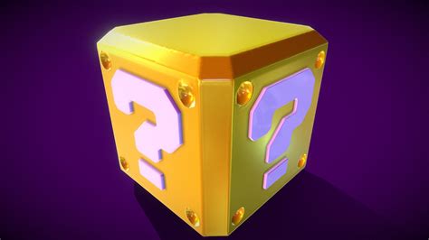 Super Mario Mystery Box Buy Royalty Free 3d Model By Gabriel Diego