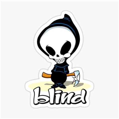 Blind Skateboards Sticker For Sale By Nockbradley Redbubble