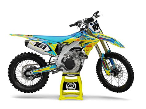 Custom Suzuki Dirt Bike SUPREME Series Graphics - FREE SHIPPING - MotoPro Graphics