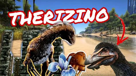 C Mo Tamear Un Therizinosaurus En Ark Mobile Habilidades Youtube