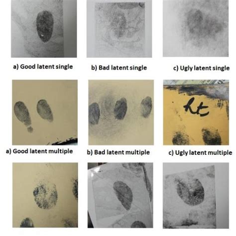 Categories Of The Latent Fingerprints From Iiit D Latent Fingerprint