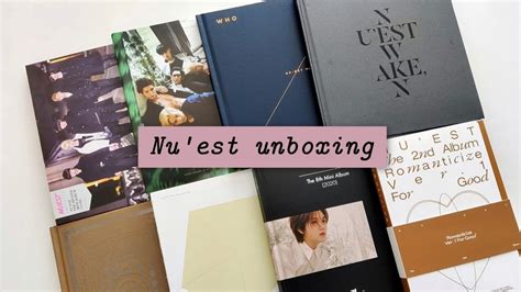 Unboxing Nu Est Nu Est W Albums Youtube