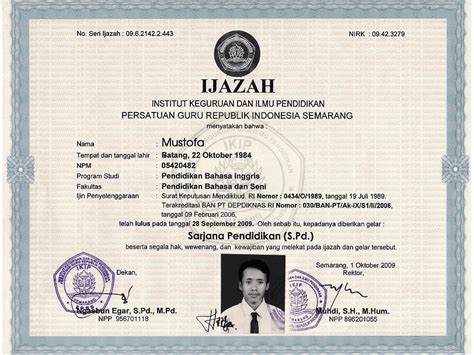 Contoh Ijazah S1 Universitas Terbuka Jakarta Pendaftaran Unpad - IMAGESEE