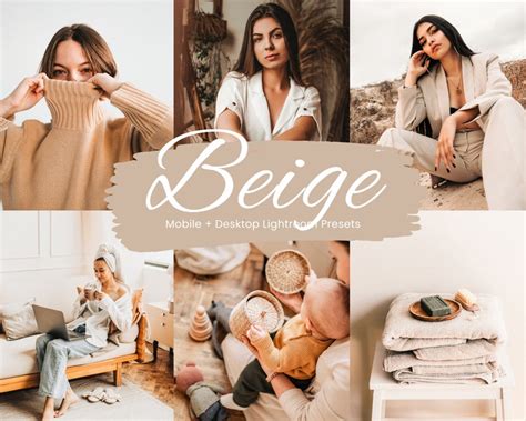 15 Beige Lightroom Presets Nude Presets Coffee Presets Natural Beige