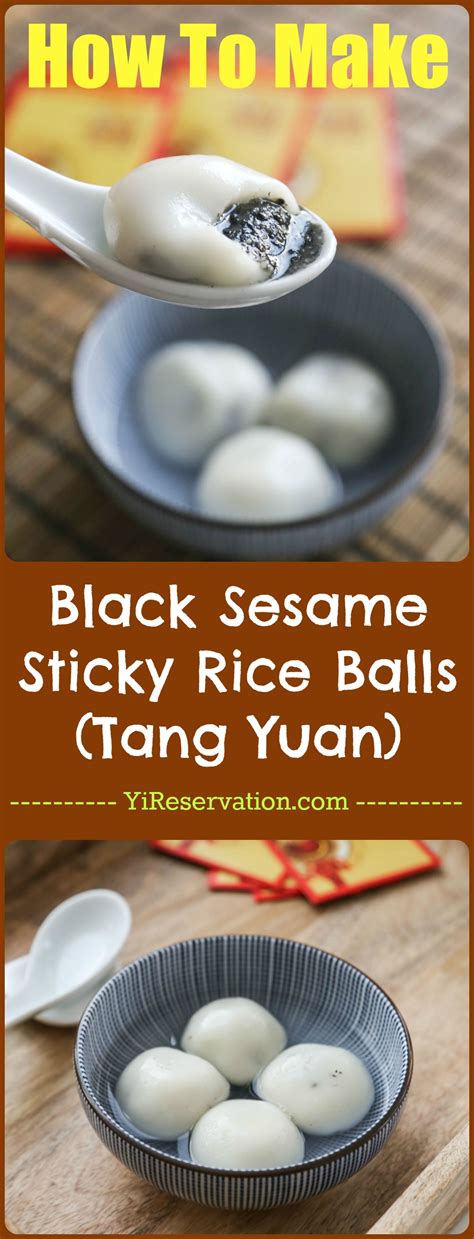 How To Make Chinese Black Sesame Glutinous Rice Ball 黑芝麻湯圓