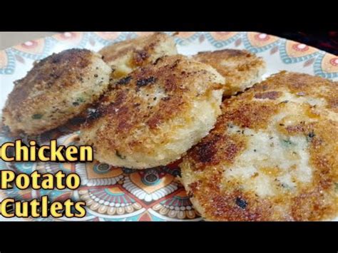 Chicken Potato Cutlets Recipe Chicken Cutlets Very Simple Easy Recipe