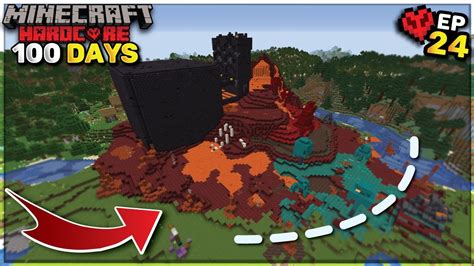 I Survived 100 Days Transforming The Overworld In Minecraft Hardcore