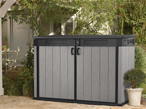 Keter Store It Out Grande Outdoor Plastic Garden Storage Shed Grey And