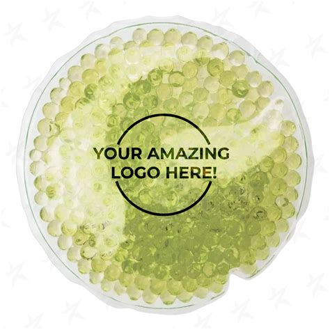 Logo Gel TekBeads Hot Cold Pack Round Shape