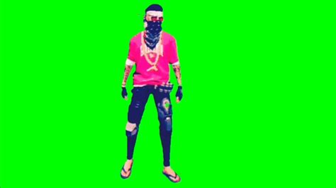 Free Fire Emote Green Screen Hip Hop Bandel Emote Green Screen Short