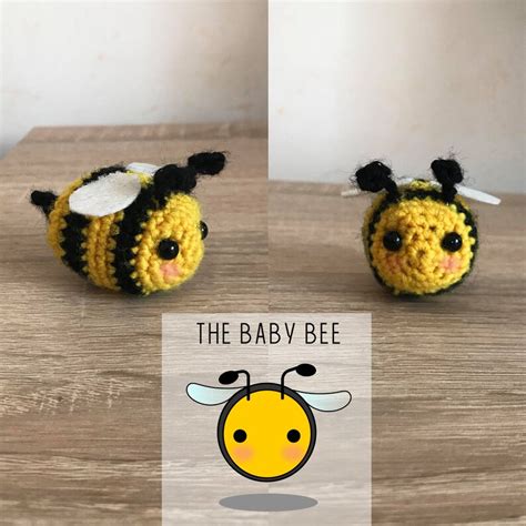 Piccola Ape Amigurumi Crochet Bee Fatto A Mano All Uncinetto Feste A