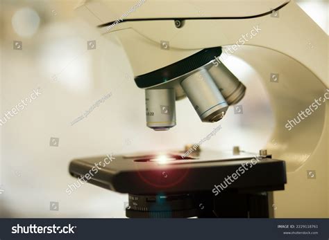 Microscope Medicine Medical Laboratory Stock Photo 2229118761 ...