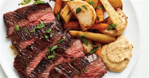 Flank Steak With Roasted Root Vegetables Punchfork