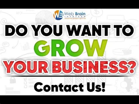 Do You Want To Grow Your Online Presence Web Brain InfoTech YouTube