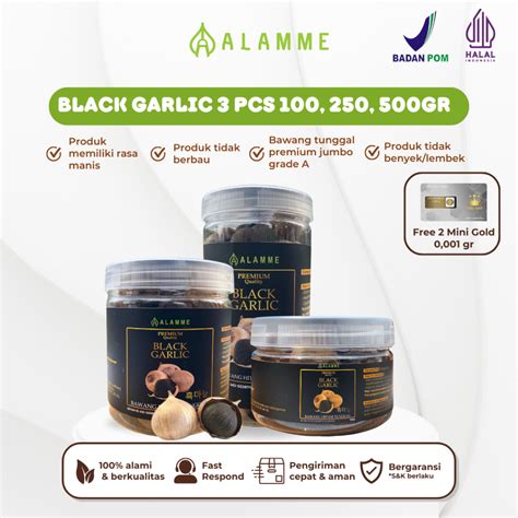 Jual Alamme Paket Black Garlic Bawang Hitam Tunggal Lanang Premium