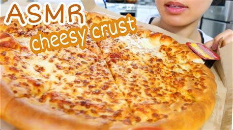 Asmr Stuffed Cheese Crust Cheesy Pizza Hut Ranch Satisfying Eating