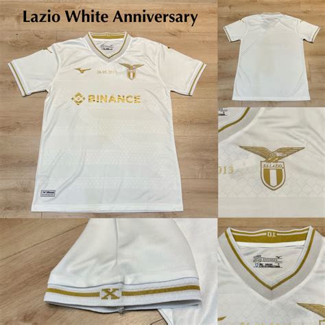 Jual Jersey Sepak Bola Lazio 10th Anniversary Putih 2023 2024 Grade Ori