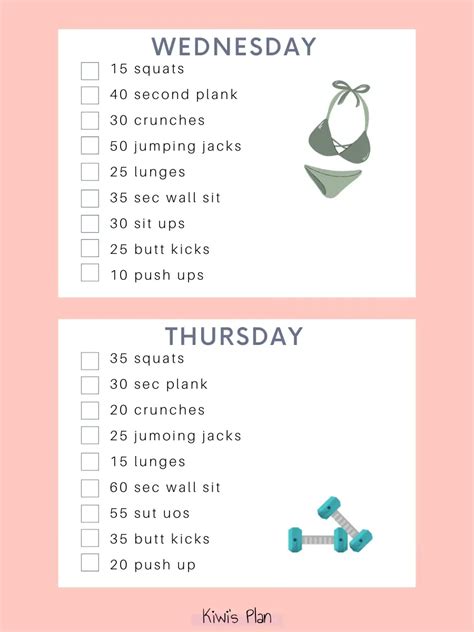 10 Week No Gym Home Workout Plan To Tone Up Gallery Posted By Kiwis