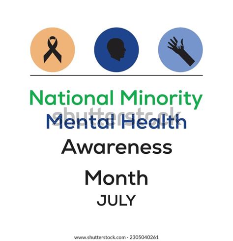 Minority Mental Health Awareness Month National Stock Vector Royalty Free 2305040261