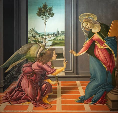 Botticelli Annunciation Of Cestello Uffizi Gallery Florence