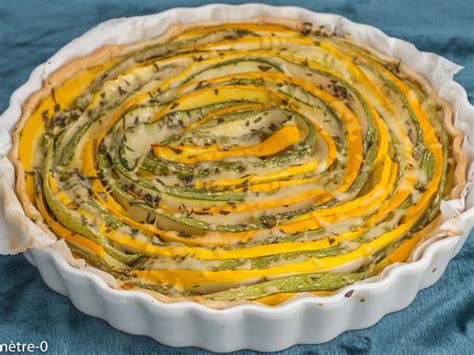 Tarte spirale de courgettes à la moutarde et sarriette Recette par