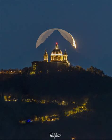 Cathedral Mountain Moon