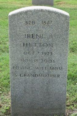 Irene J Hutton M Morial Find A Grave