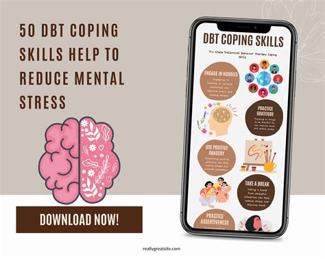 Dbt Bundle Coping Skills Printable Poster Handout Cheat Sheet Etsy