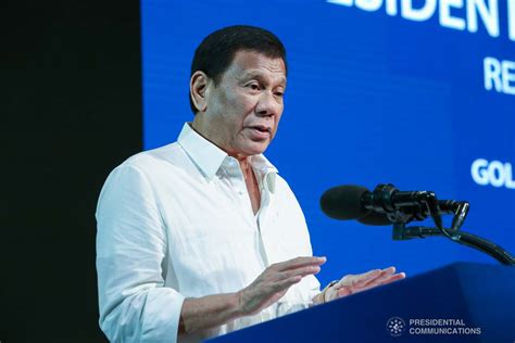 President Rodrigo Roa Duterte Delivers His Speech During The Golden