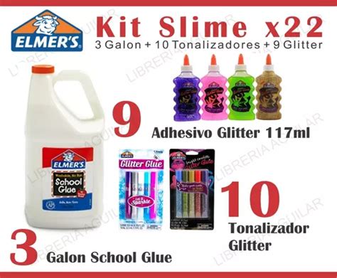 Kit De Slime Pack 22 Piezas De Elmers