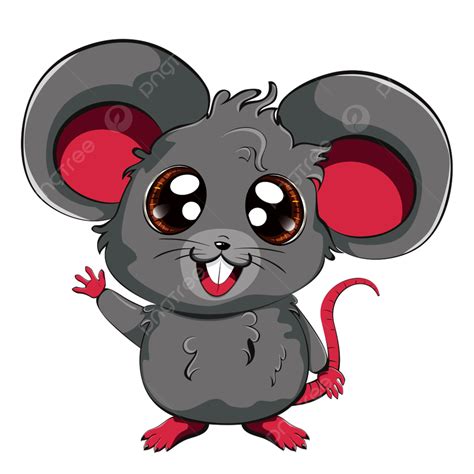 Mouse Rats Vector Design Images Cartoon Kawaii Anime Grey Mouse Or Rat