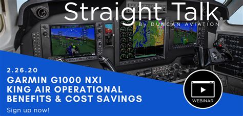 Duncan Aviation Hosts Webinar Concerning G1000 Nxi King Air