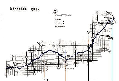 DNR map of Kankakee River in Indiana