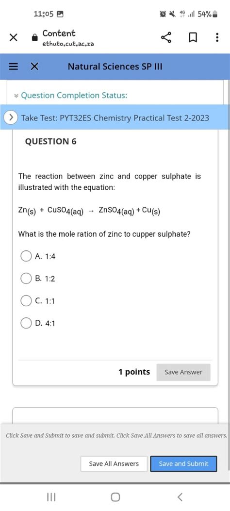 Solved 11 05 C Natural Sciences Sp Iii ≈ Question Completion Status