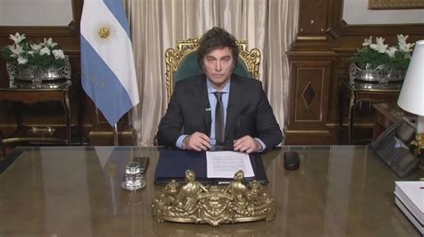 Milei Dej Su Mensaje De Fin De A O Para Los Argentinos La Ley