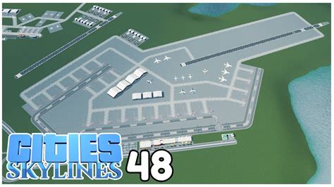 FRACHTFLUGHAFEN Airport DLC Cities Skylines 48 4k 60fps