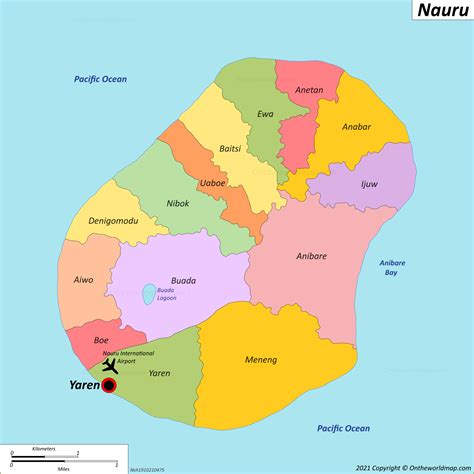 Nauru Map Detailed Maps Of Republic Of Nauru