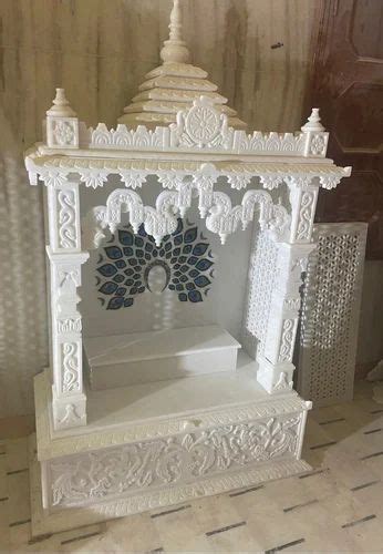 Handicrafts White Marble Temple For Home At Rs In Makrana Id