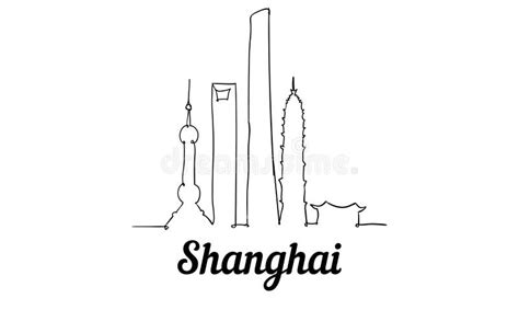 Shanghai Skyline Stock Illustrations – 2,376 Shanghai Skyline Stock ...