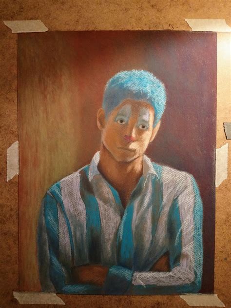 The Blue Clown. My first artwork in 2020. : r/clown