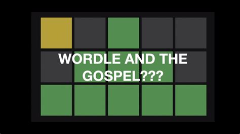 The Gospel And Wordle Youtube