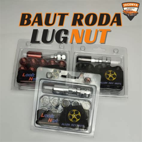 Jual Mur Roda L Racing Baut Lugnut Roda Velg X Mm Pcs Shopee