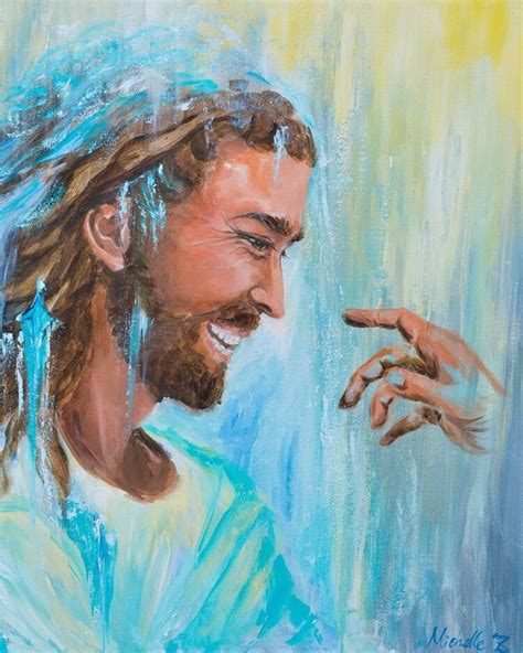 Yeshua The Living Water Prophetic Art Printprophetic Etsy