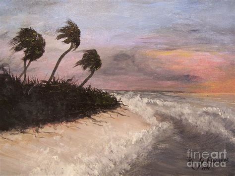 Approaching Hurricane Painting By Randy Edwards Fine Art America