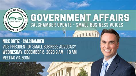 Government Affairs Calchamber Update The Importance Of Small