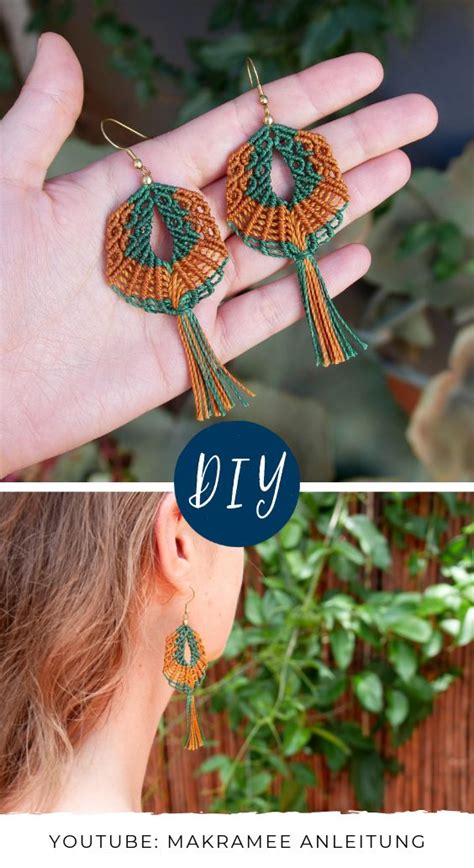 DIY Makramee Ohrringe Boho Schnapp Dir Deine 2 Lieblingsfarben