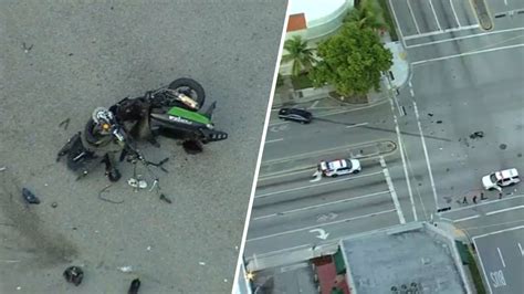 Hombre Es Atropellado Por Un Auto Mientras Conducía Su Scooter En Miami